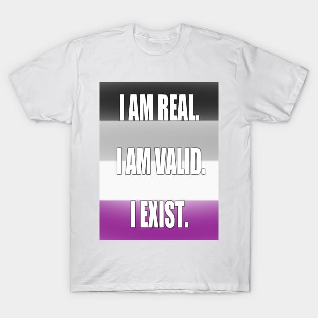 Asexual Pride: I am... T-Shirt by The Curio Art Shop